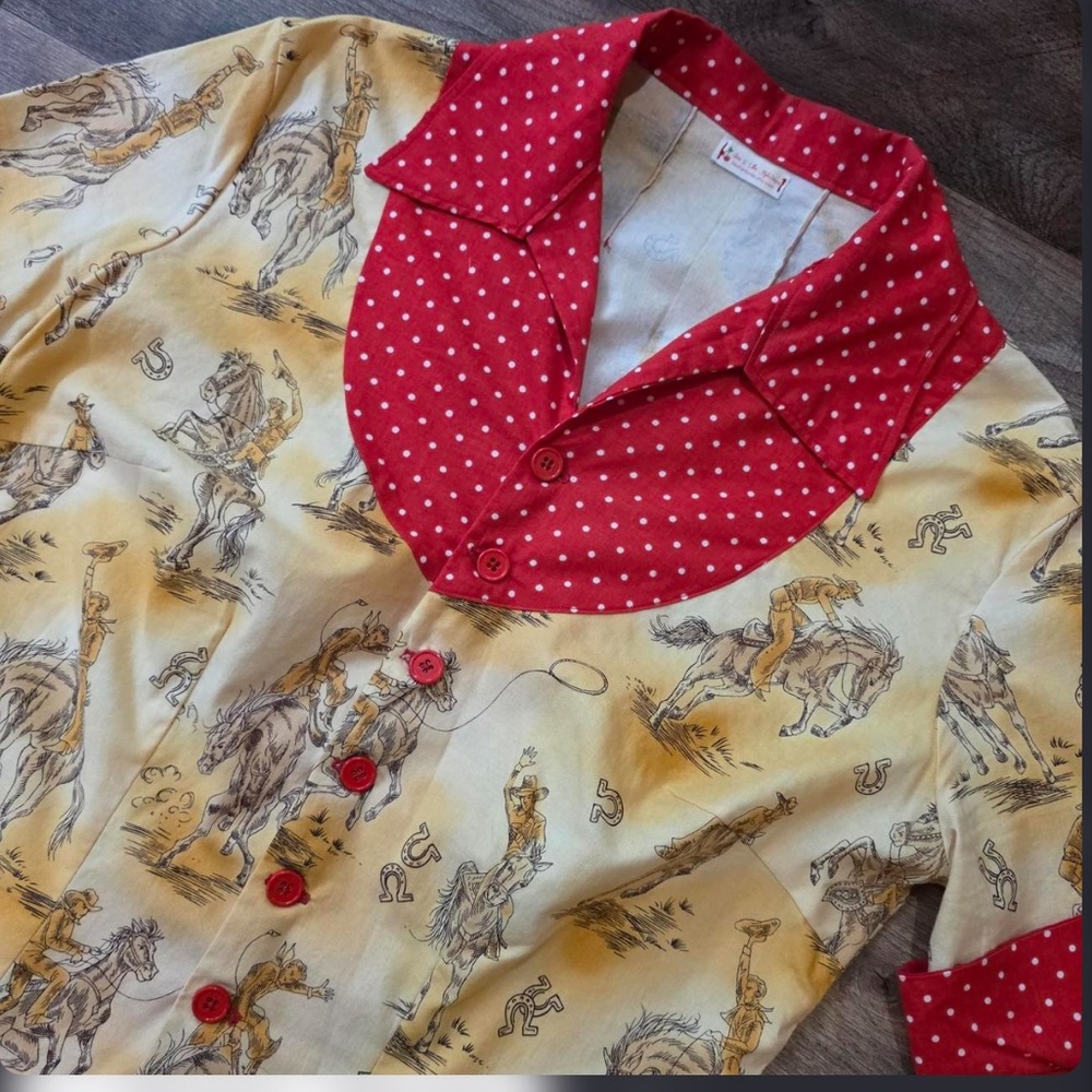 Vintage Handmade Western Rodeo Blouse - Picture 2 of 7